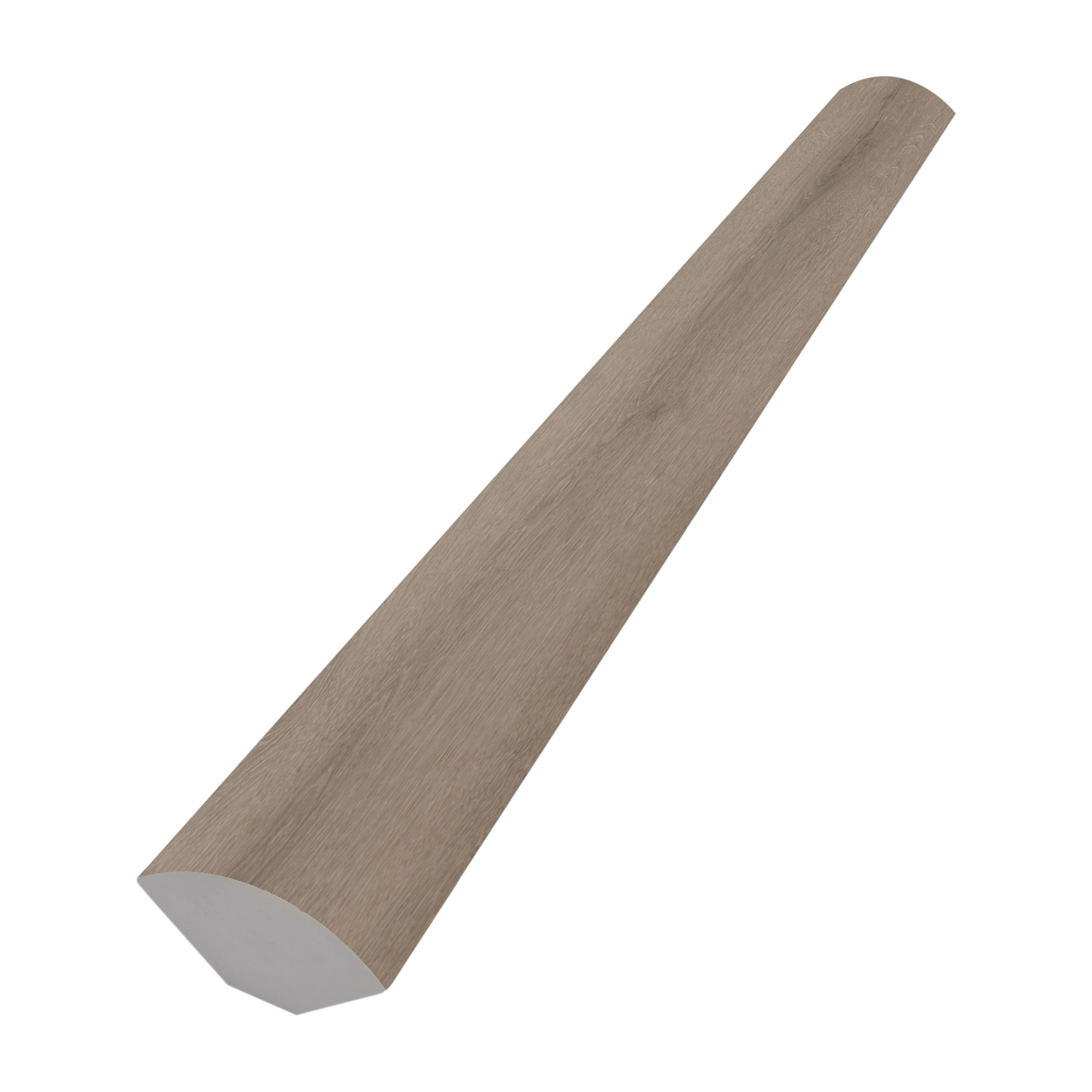 Bambino Series BB-VI-Q Quarter Round Moulding, 94-1/2 in L, 1.77 in W, SPC, Coffee Feather